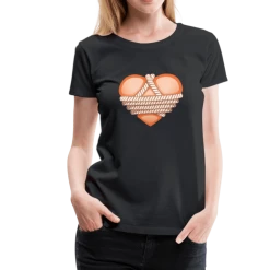 SPOD Shibari Rope Heart Women’s Premium T-Shirt BDSM