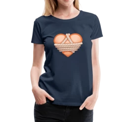 SPOD Shibari Rope Heart Women’s Premium T-Shirt BDSM