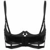 Kinky Cloth Shinny Quarter Cup Strappy Underwired Bra