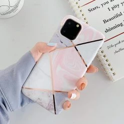 Kinky Cloth Shiny Geometric Marble Design IPhone Case Phone Cases