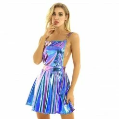 Kinky Cloth Shiny Holographic Mini Dress 18 Kinky Cloth Shiny Holographic Mini Dress