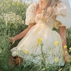 Kinky Cloth Dresses Short Puff Sleeve Tulle Dress 12 Kinky Cloth Dresses Short Puff Sleeve Tulle Dress