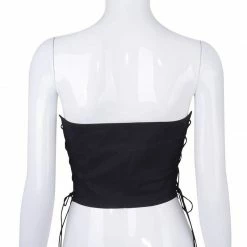 Kinky Cloth Side Hollow Out Corset Top