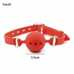 Kinky Cloth Silicone Ball Choker (3 Sizes) Collars & Chokers