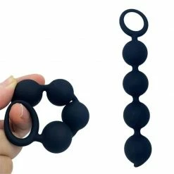 Kinky Cloth Silicone Plug Beads With Ring Pull