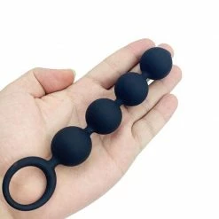 Kinky Cloth Silicone Plug Beads With Ring Pull