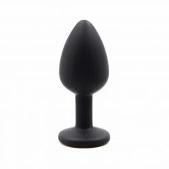 Kinky Cloth Silicone Plug With Crystal Anal Toys