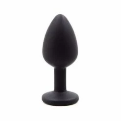 Kinky Cloth Silicone Plug With Crystal Anal Toys