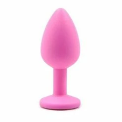 Kinky Cloth Silicone Plug With Crystal Anal Toys
