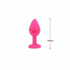 Kinky Cloth Silicone Plug With Crystal Anal Toys