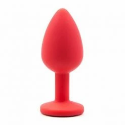 Kinky Cloth Silicone Plug With Crystal Anal Toys