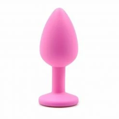 Kinky Cloth Silicone Plug With Crystal Anal Toys