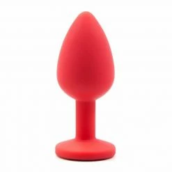 Kinky Cloth Silicone Plug With Crystal Anal Toys