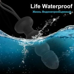 Kinky Cloth Anal Beads Style Vibrator Plug With Wireless Remote Control