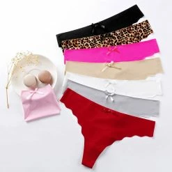 Kinky Cloth Lingerie & Panties Silk Seamless Thongs