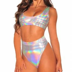 Kinky Cloth Silver Holographic Set