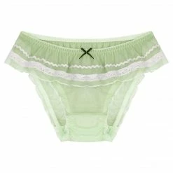 Kinky Cloth Sissy Ruffle Trim Briefs Cosplay