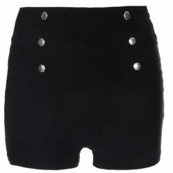 Kinky Cloth Six Button Shorts Goth