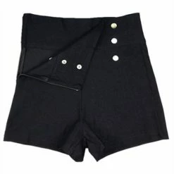 Kinky Cloth Six Button Shorts Goth