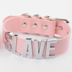 Kinky Cloth Slave Leather Collar