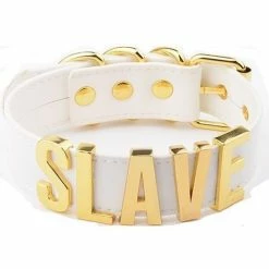 Kinky Cloth Slave Leather Collar