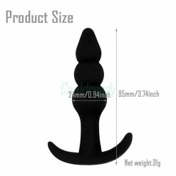 Kinky Cloth Soft Silicone Bead Butt Plug Anal Beads