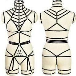 Kinky Cloth Spider Web Body Harness BDSM