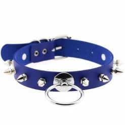 Kinky Cloth Collars & Chokers Spiked Ring Collar