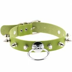 Kinky Cloth Collars & Chokers Spiked Ring Collar