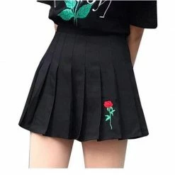 Kinky Cloth Rose Embroidered Skirt Skirts
