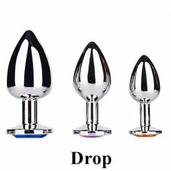 Kinky Cloth Stainless Steel Ribbed Plugs Anal Toys