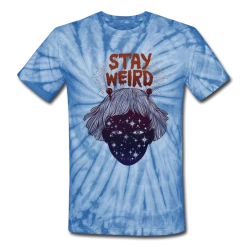 SPOD Stay Weird Star Child Unisex Tie Dye T-Shirt