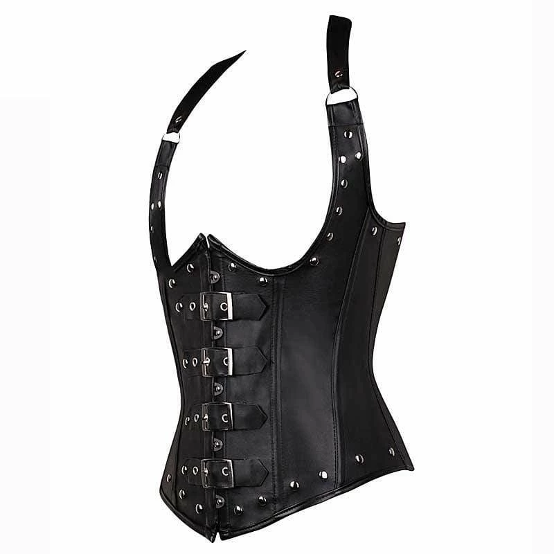 Kinky Cloth Steampunk Strap Tied Corset 6 Kinky Cloth Steampunk Strap Tied Corset