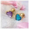 Kinky Cloth Anal Toys Gold Heart Jeweled Plug