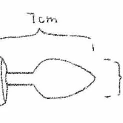 Kinky Cloth Anal Toys Gold Heart Jeweled Plug