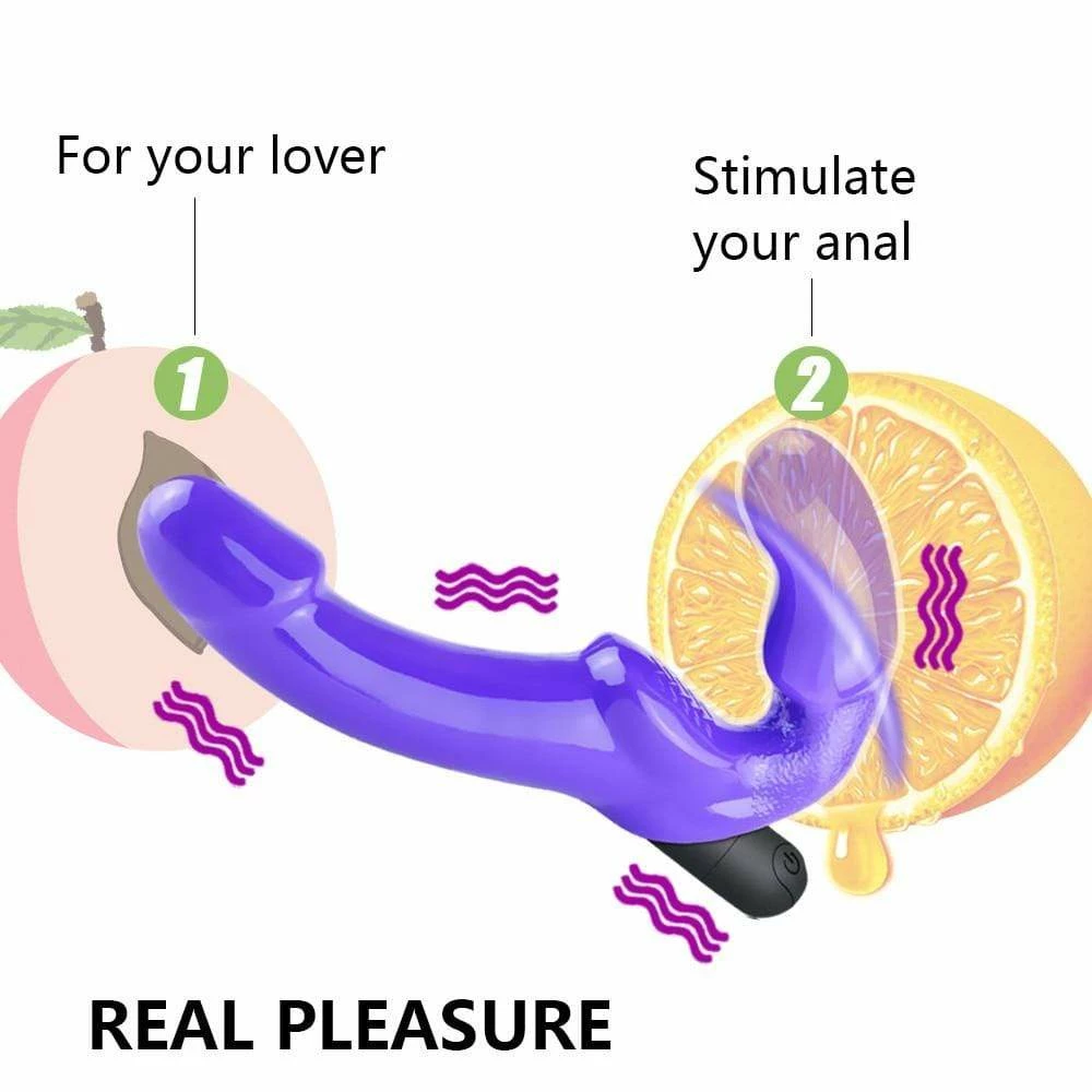 Kinky Cloth Dildos Strapless Double Head Vibrator 5 Kinky Cloth Dildos Strapless Double Head Vibrator