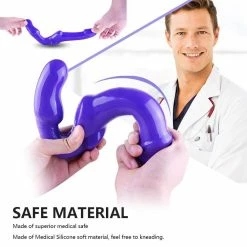 Kinky Cloth Dildos Strapless Double Head Vibrator 10 Kinky Cloth Dildos Strapless Double Head Vibrator