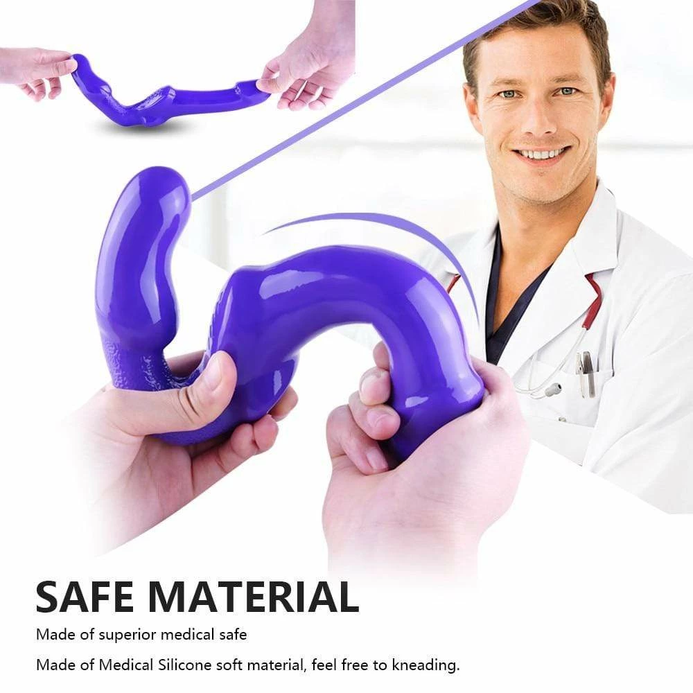 Kinky Cloth Dildos Strapless Double Head Vibrator 4 Kinky Cloth Dildos Strapless Double Head Vibrator