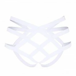 Kinky Cloth Hollow Bandeau Ribbon Harness Plus Size