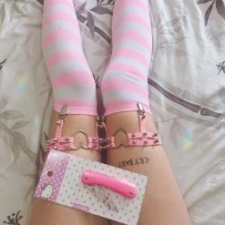 Kinky Cloth Socks & Tights Striped Colors Thigh High Socks