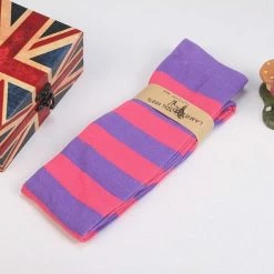 Kinky Cloth Socks & Tights Striped Colors Thigh High Socks