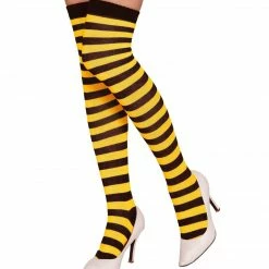 Kinky Cloth Socks & Tights Striped Colors Thigh High Socks