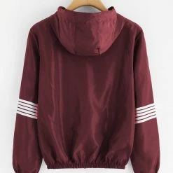 Spocket Striped Hooded Jacket Jackets & Outerwear