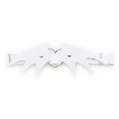 Kinky Cloth Studded Heart White Garters DDLG - Daddy / Little