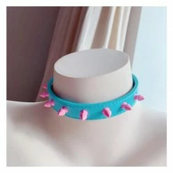 Kinky Cloth Studded Rivet Punk Choker 15 Kinky Cloth Studded Rivet Punk Choker