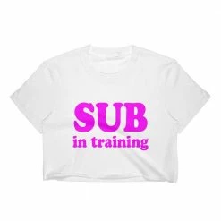 Kinky Cloth Top & Tees Sub In Training Crop Top
