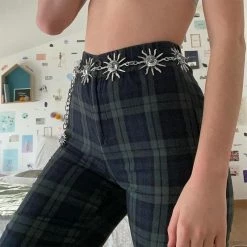 Kinky Cloth Sun Patchwork Chain Belt Goth 11 Kinky Cloth Sun Patchwork Chain Belt Goth