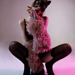 Kinky Cloth BDSM Sweet Kitten Face Mask