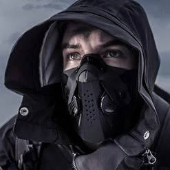 Kinky Cloth Tactical Breathable Front Panel Face Mask