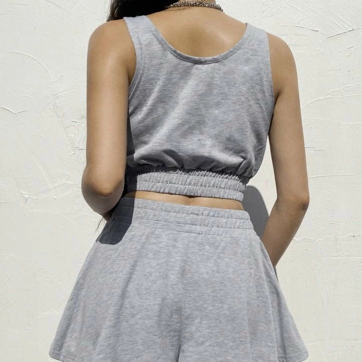 Kinky Cloth Tank Top & Sweat Shorts Set Top & Tees 4 Kinky Cloth Tank Top & Sweat Shorts Set Top & Tees